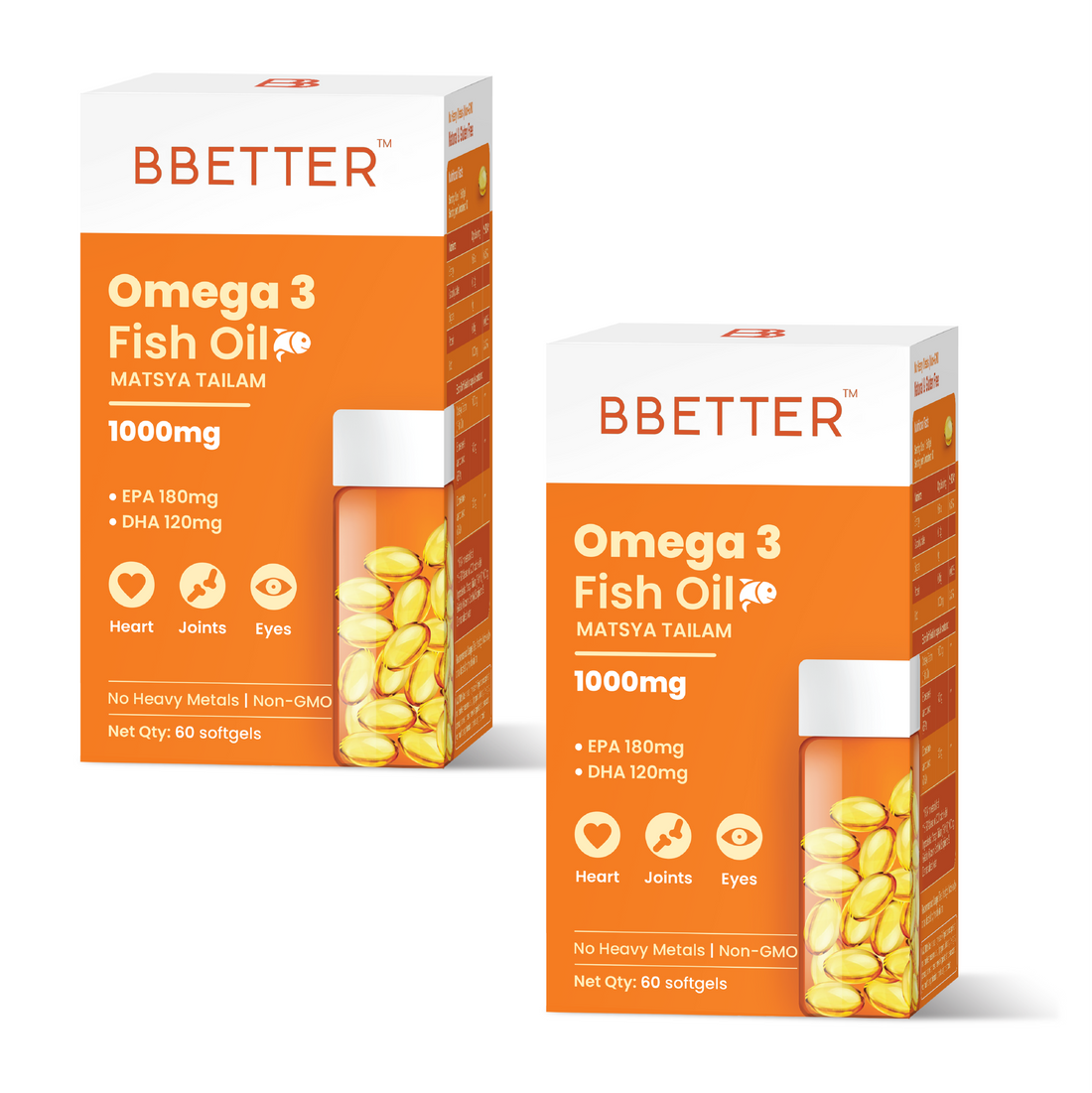 Omega 3 Fish Oil - 2 Month Supply
